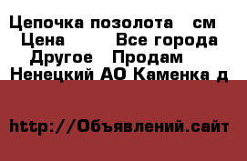 Цепочка позолота 50см › Цена ­ 50 - Все города Другое » Продам   . Ненецкий АО,Каменка д.